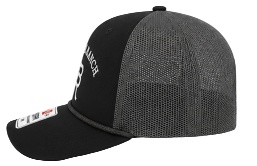 Bosque Ranch Richardson 112FPR Black & Charcoal Rope Cap