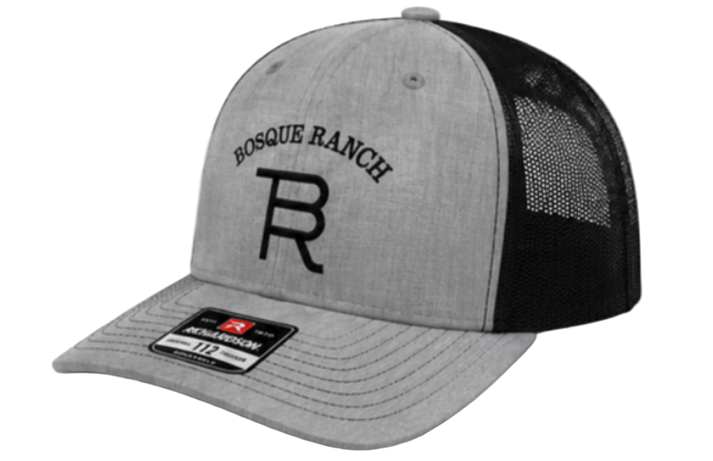 Bosque Ranch Richardson 112 Heather Gray & Black Cap