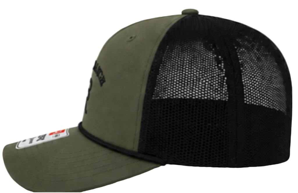 Bosque Ranch Richardson 112FPC Loden & Black Rope Cap