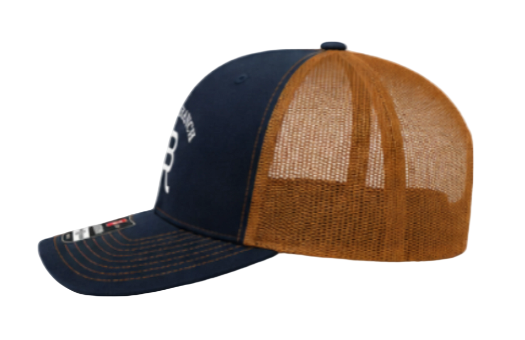 Bosque Ranch Richardson 112 Navy & Carmel Cap