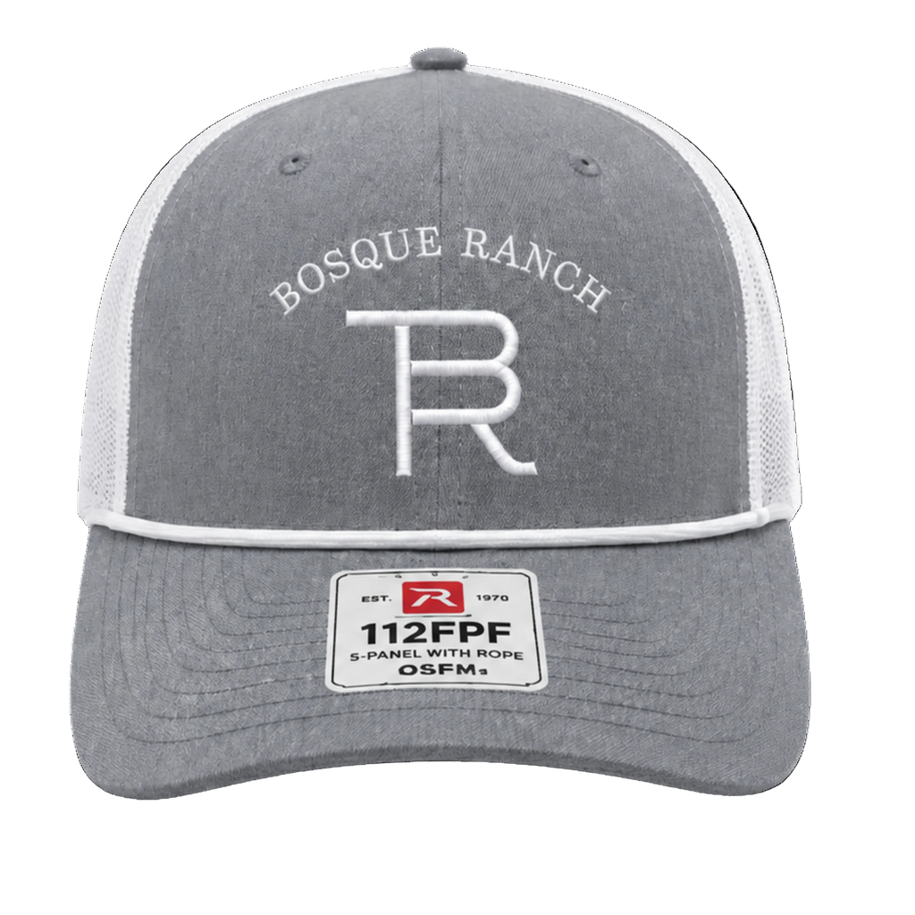 Bosque Ranch Richardson 112FPR Heather Gray & White Cap