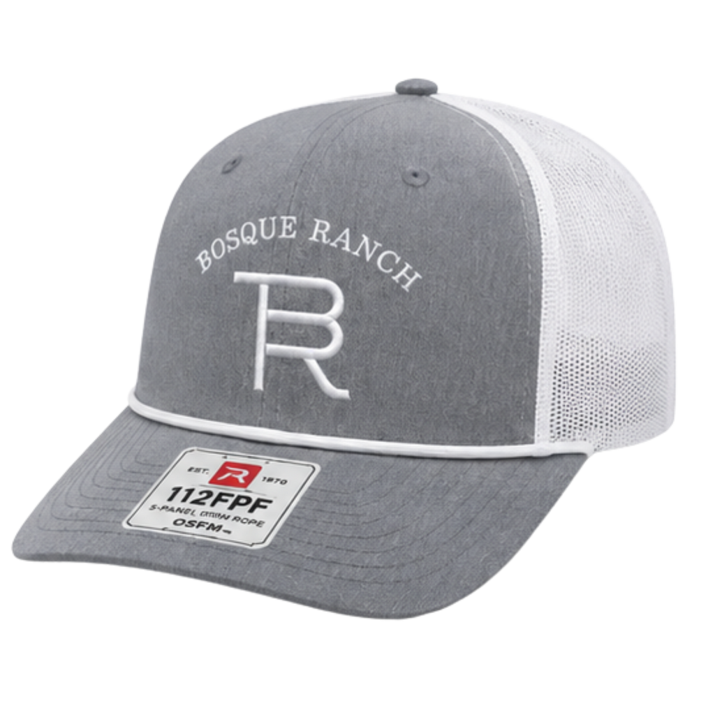 Bosque Ranch Richardson 112FPR Heather Gray & White Cap