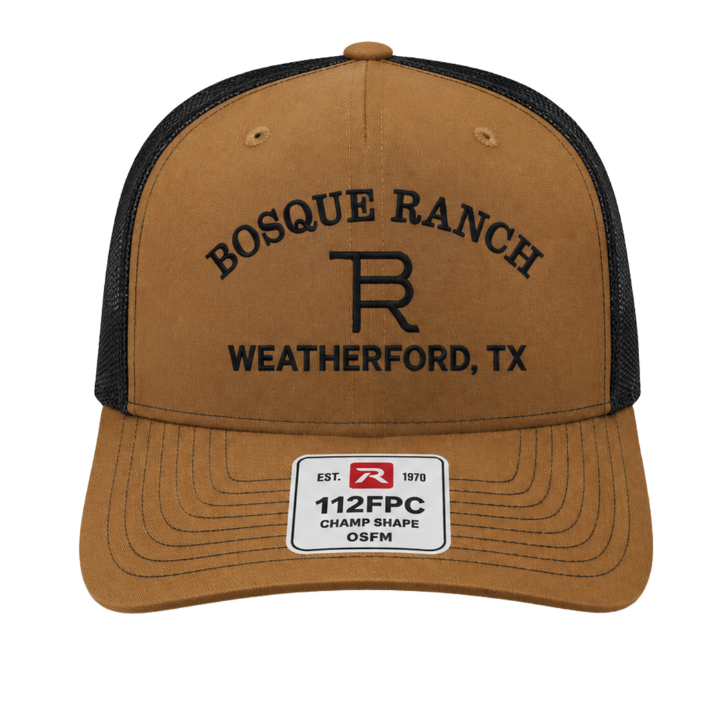 Bosque Ranch Weatherford, TX Richardson 112FPR Carmel & Black Cap